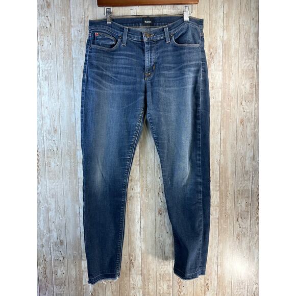 Hudson Krista Ankle Jeans Womens 30‎ Mid Wash Faded Blue Stretch Premium Denim - Picture 1 of 7